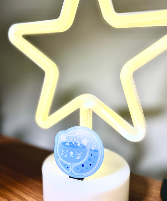 Sleepy Moon Cat Phone Grip