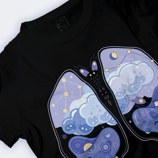 Dreamy Lungs T-Shirt in Black